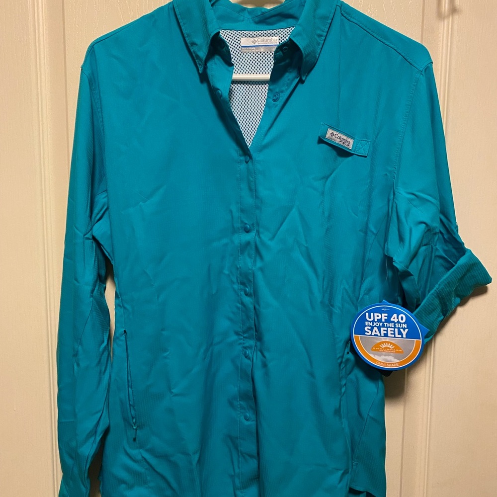 Womens sz L Columbia Tamiami II long sleeve shirt NWT